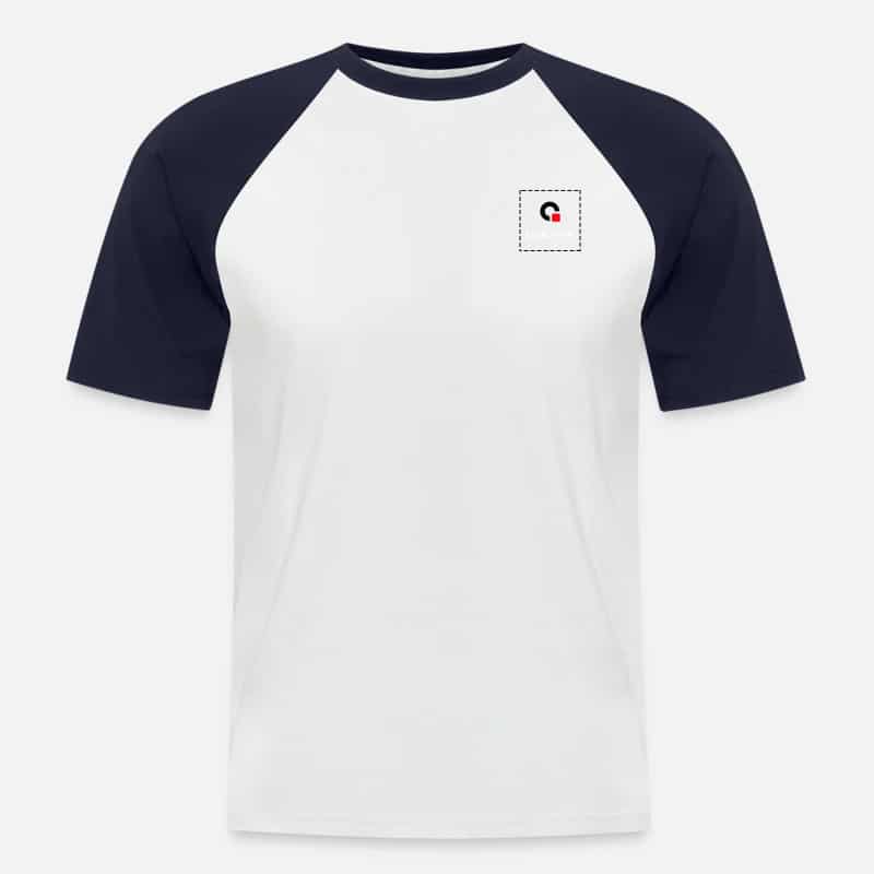 Custom T Shirts for Men – Thunder Blue & White Rock Color
