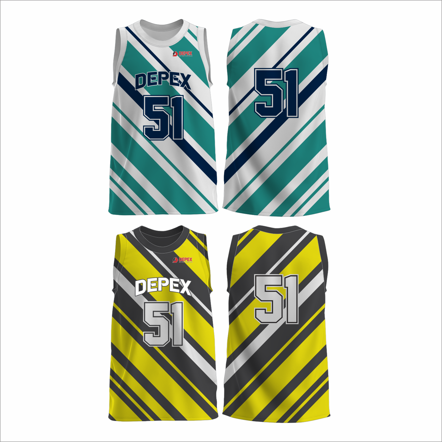 Custom Reversible Basketball Jerseys Only - Depex Sportswear