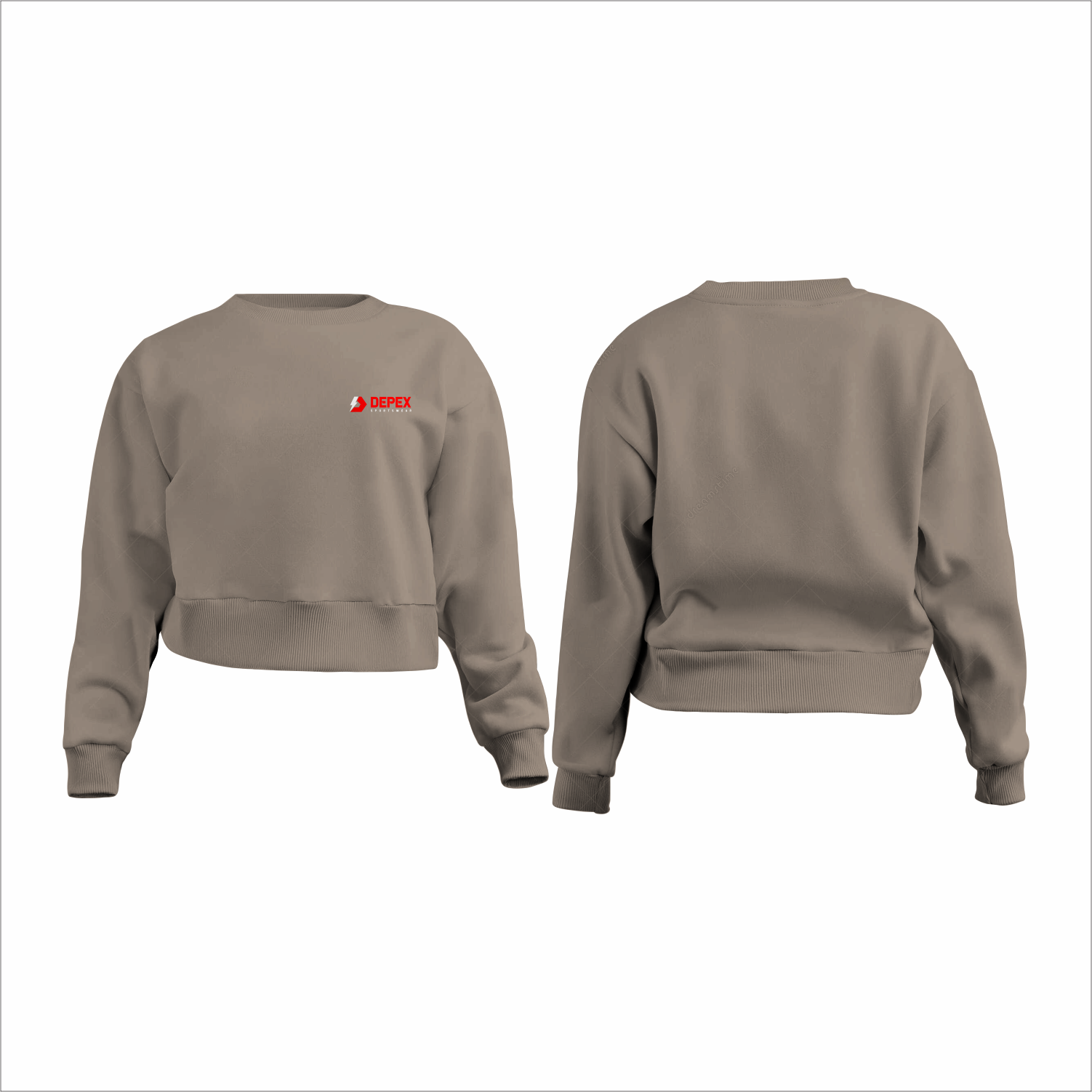 Custom Men’s & Women’s Cool Sweatshirts – Pastel Grey (#CECEC4)