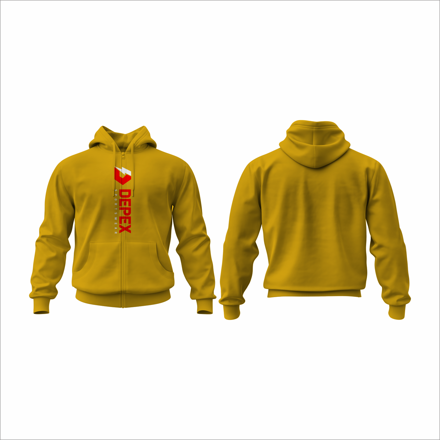 Comforts Cozy Custom Zip Up Hoodies for Men – Dune (#333333)